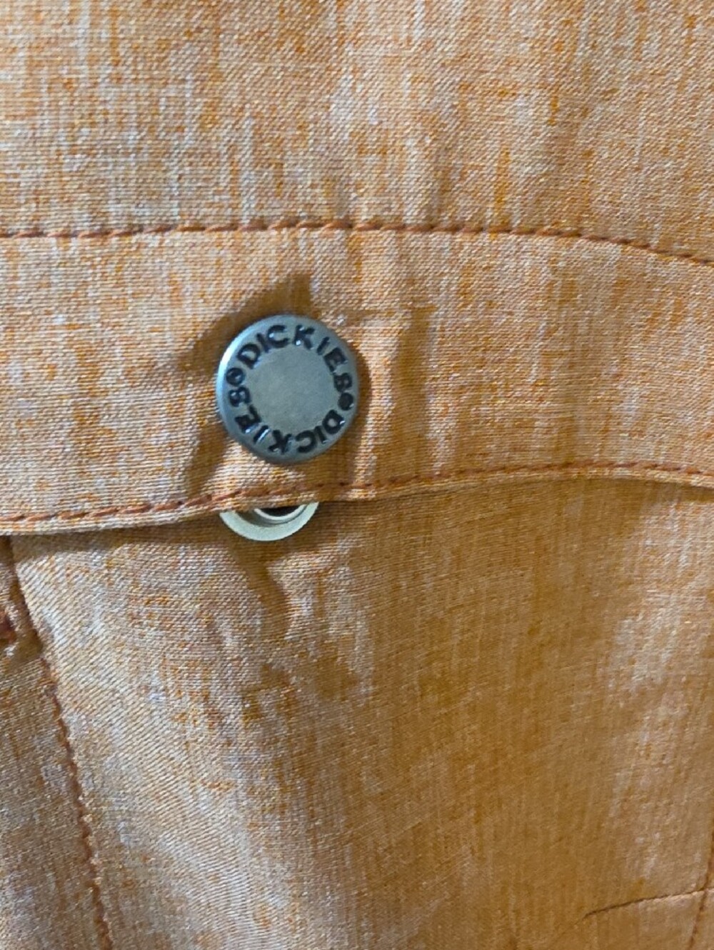Dickies Rust-Orange Button-Front Jean Jacket - Picture 2 of 10